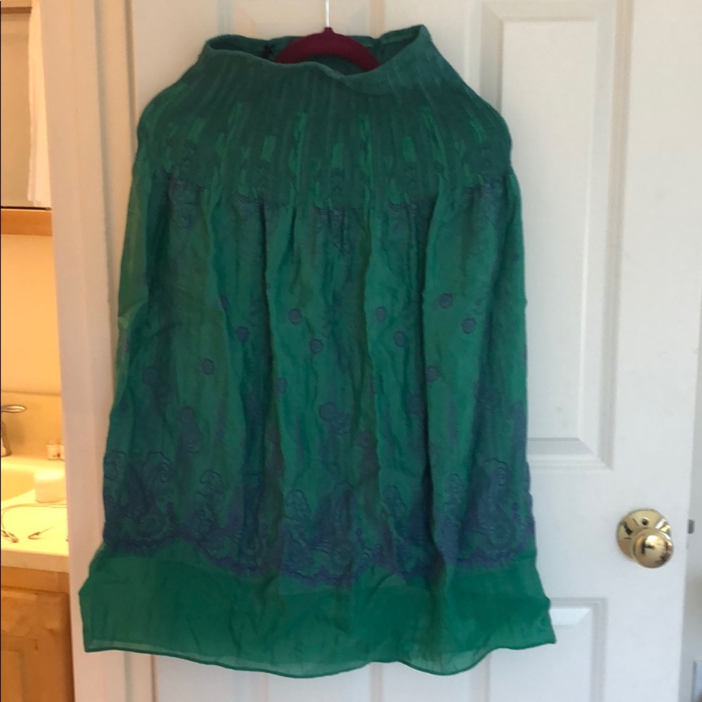 Green skirt